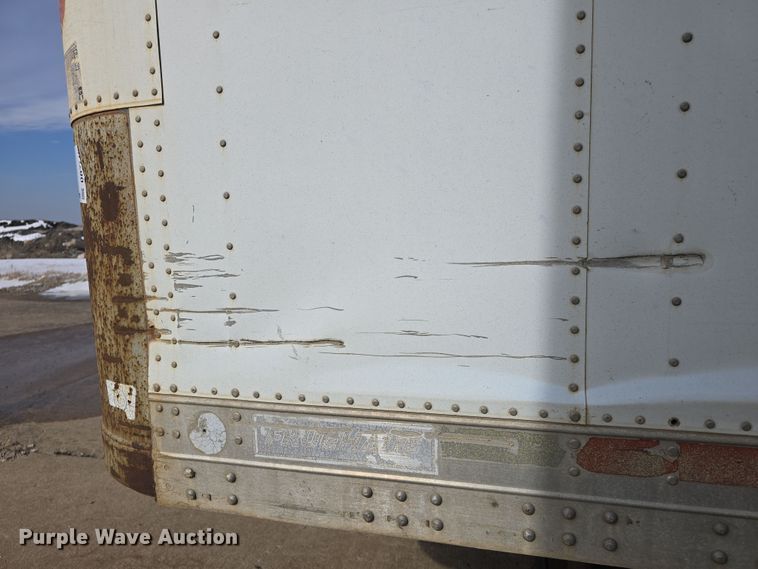 image for item DO7770 1987 Fruehauf FB91 dry van trailer