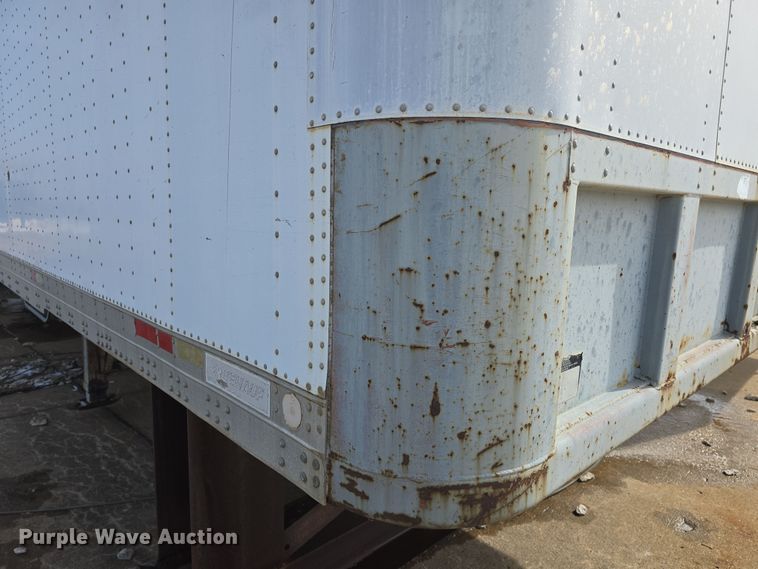 image for item DO7770 1987 Fruehauf FB91 dry van trailer