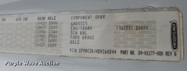 image for item DO7822 2008 Freightliner  Business Class M2 dump truck