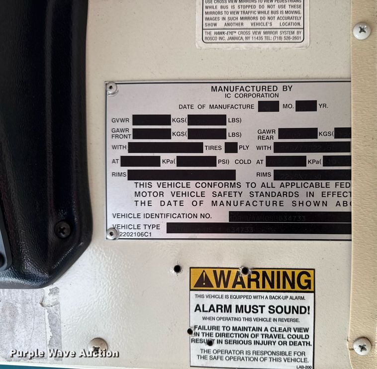 image for item DQ6683 2008 IC CE300 school bus