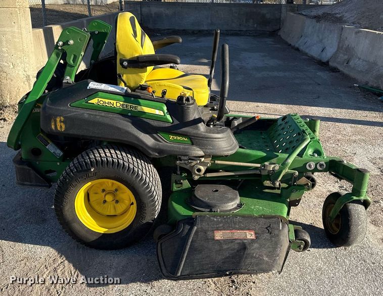 image for item DQ6693 2015 John Deere Z930M ZTR lawn mower