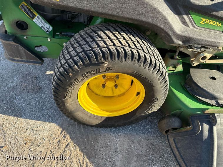image for item DQ6693 2015 John Deere Z930M ZTR lawn mower