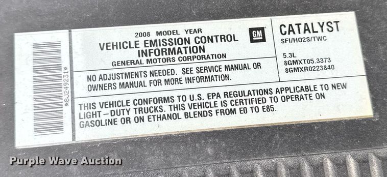 image for item DT0581 2008 Chevrolet Suburban SUV