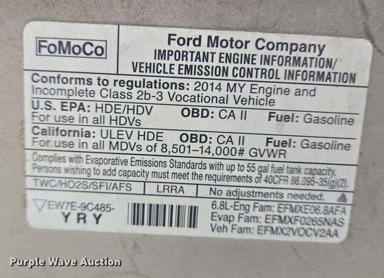 image for item DV1293 2014 Eldorado Ford E350 shuttle bus