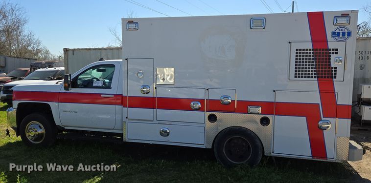 image for item DV1303 2017 Chevrolet Silverado 3500HD ambulance