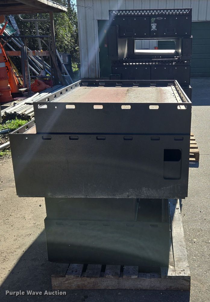 image for item DV1319 (8) Plastix Plus police car storage boxes