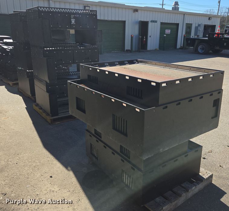 image for item DV1319 (8) Plastix Plus police car storage boxes