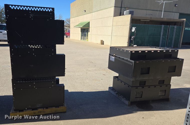 image for item DV1319 (8) Plastix Plus police car storage boxes