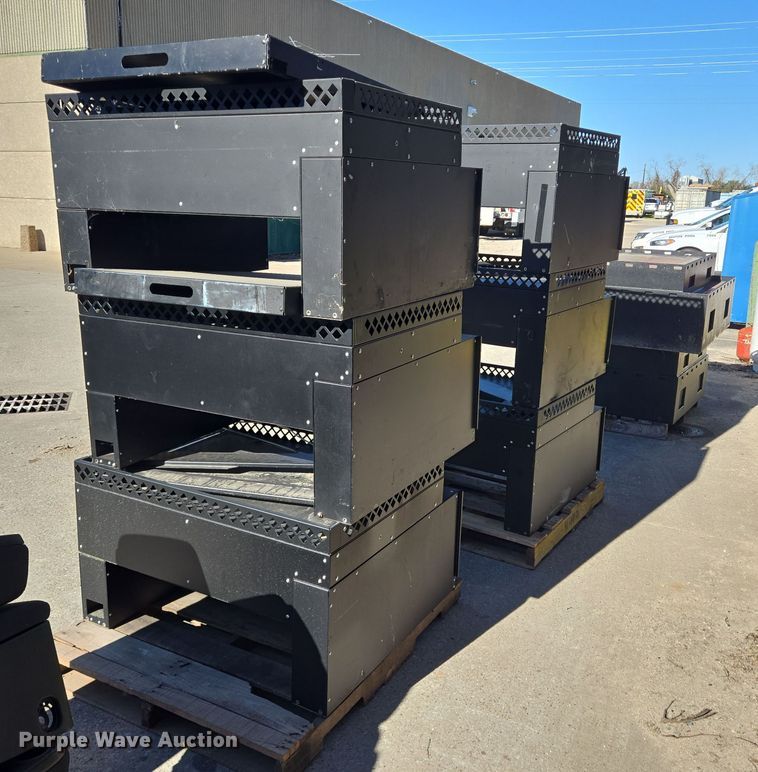 image for item DV1319 (8) Plastix Plus police car storage boxes