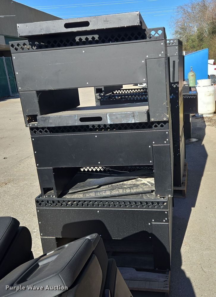 image for item DV1319 (8) Plastix Plus police car storage boxes