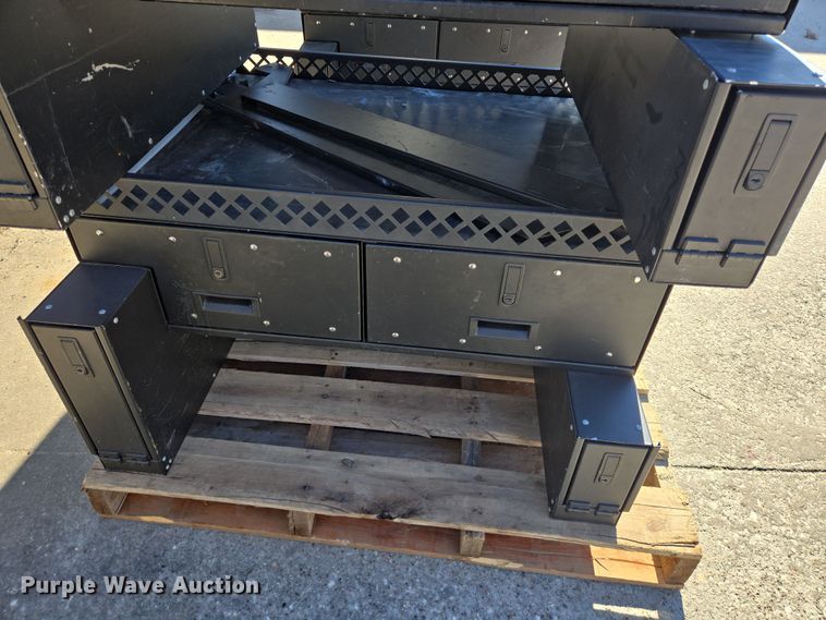 image for item DV1319 (8) Plastix Plus police car storage boxes