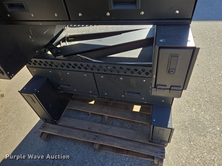 image for item DV1319 (8) Plastix Plus police car storage boxes