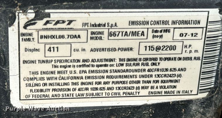 image for item DV1847 2012 New Holland T6030 MFWD tractor