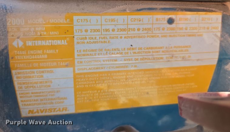 image for item DW3128 2001 International 4700 bucket truck