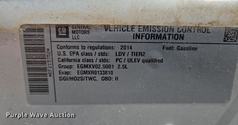 image for item DZ3983 2014 Chevrolet Malibu LS 