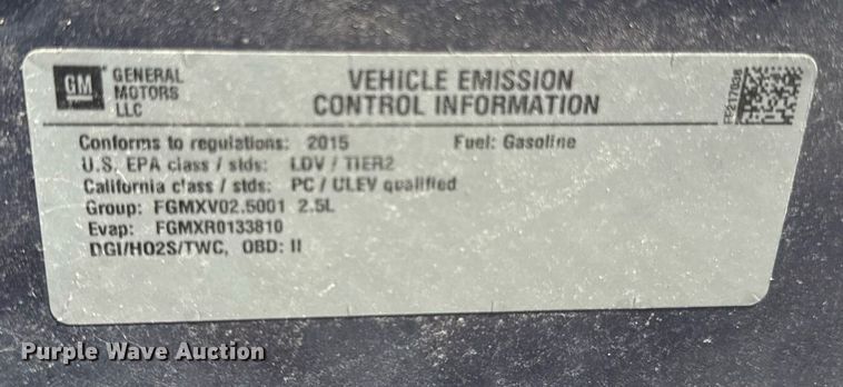 image for item DZ3984 2015 Chevrolet Malibu LS 