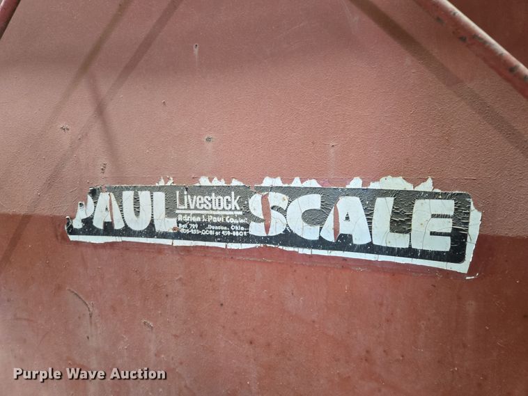 image for item ED2496 Paul Scale livestock scale