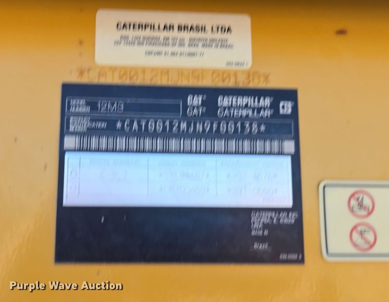 image for item EH8653 2014 Caterpillar 12M3 motor grader