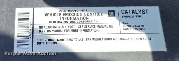 image for item EI8834 2008 Chevrolet Suburban 1500 SUV