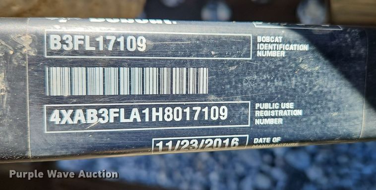 image for item EI8836 2016 Bobcat 3400 utility vehicle