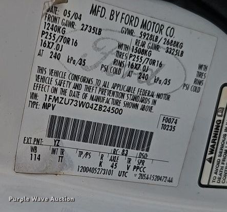 image for item EI8838 2004 Ford Explorer XLT SUV