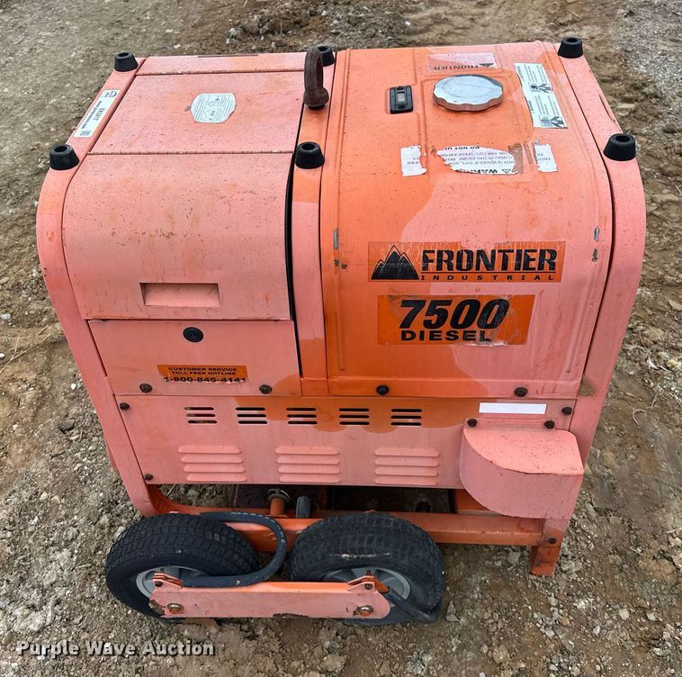 image for item EK0417 Frontier Industrial 7500 Diesel generator