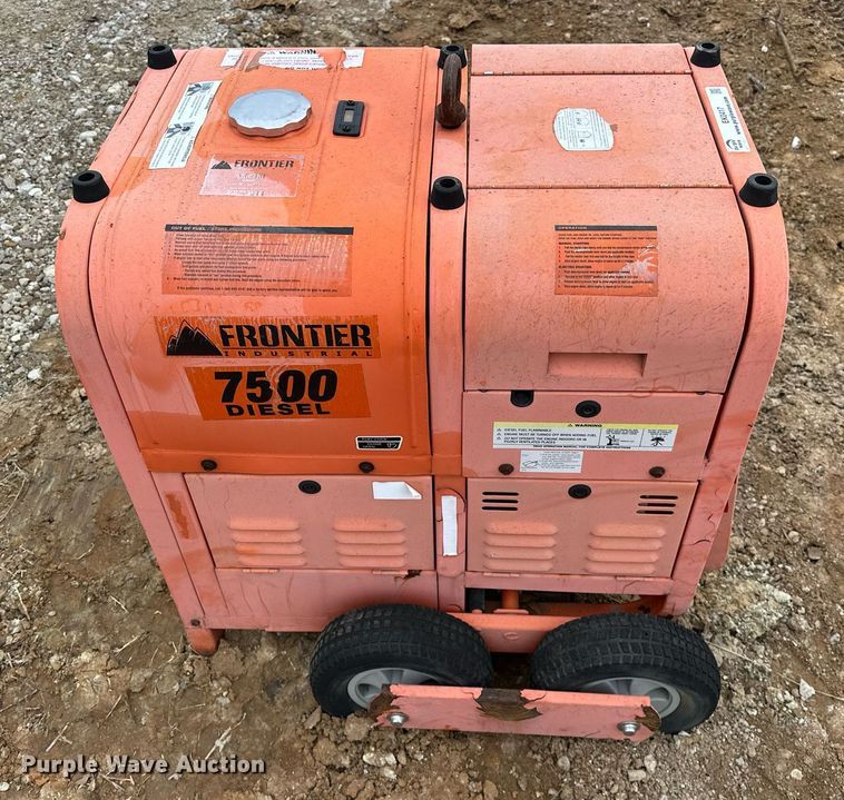 image for item EK0417 Frontier Industrial 7500 Diesel generator