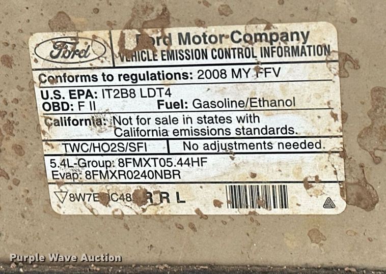 image for item EK0420 2008 Ford F150 SuperCrew pickup truck