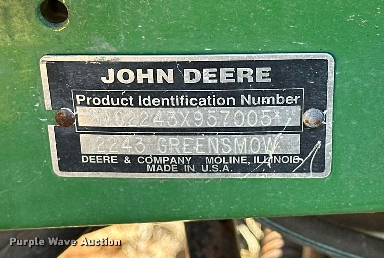 image for item EK0449 (2) John Deere 2243 lawn mowers