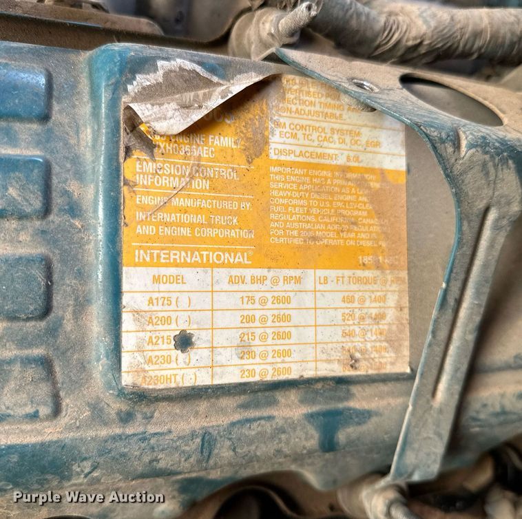 image for item EK0451 International A125 engine