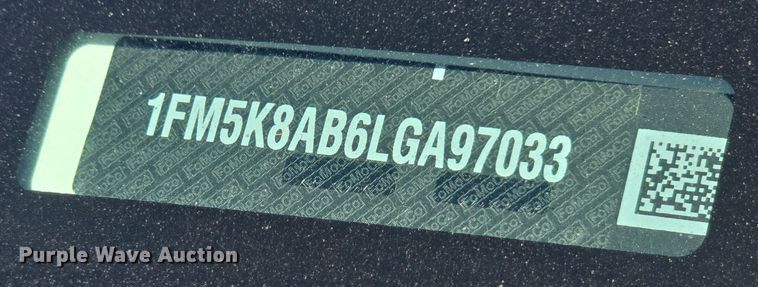 image for item EK5020 2020 Ford Explorer Police Interceptor SUV