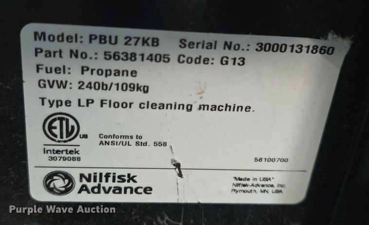 image for item EK5037 (11) PBU 27KB floor cleaners