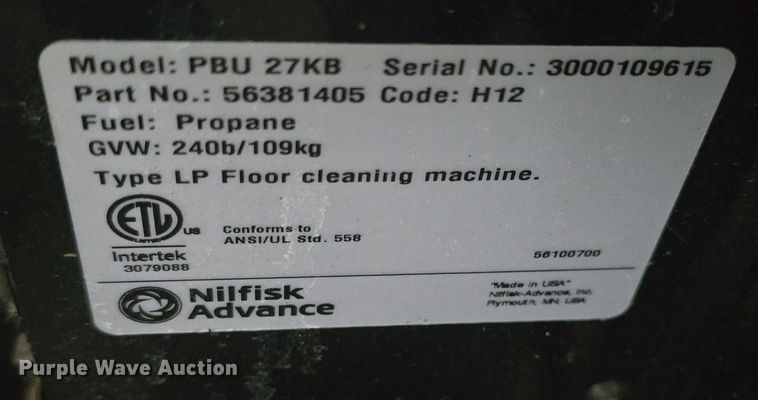 image for item EK5037 (11) PBU 27KB floor cleaners