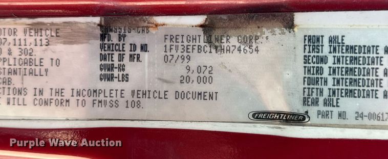 image for item EN5117 2000 Freightliner FL50 ambulance