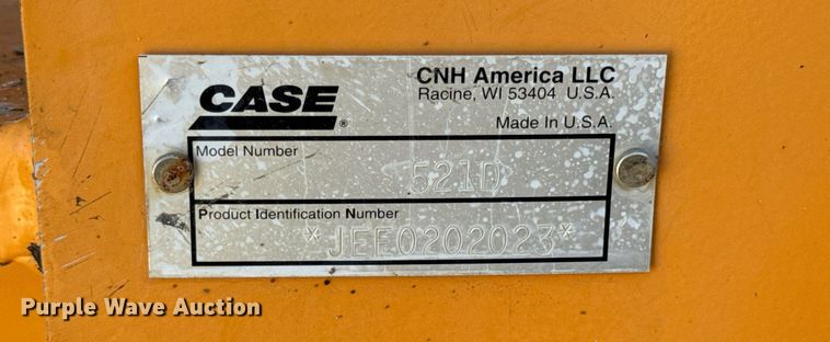 image for item EN5167 2008 Case 521D wheel loader