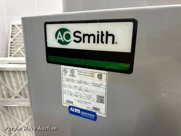 image for item EN5194 AO Smith DRE-120 100 commercial water heater