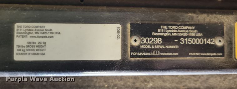 image for item NB9815 Toro 30298 mower cab