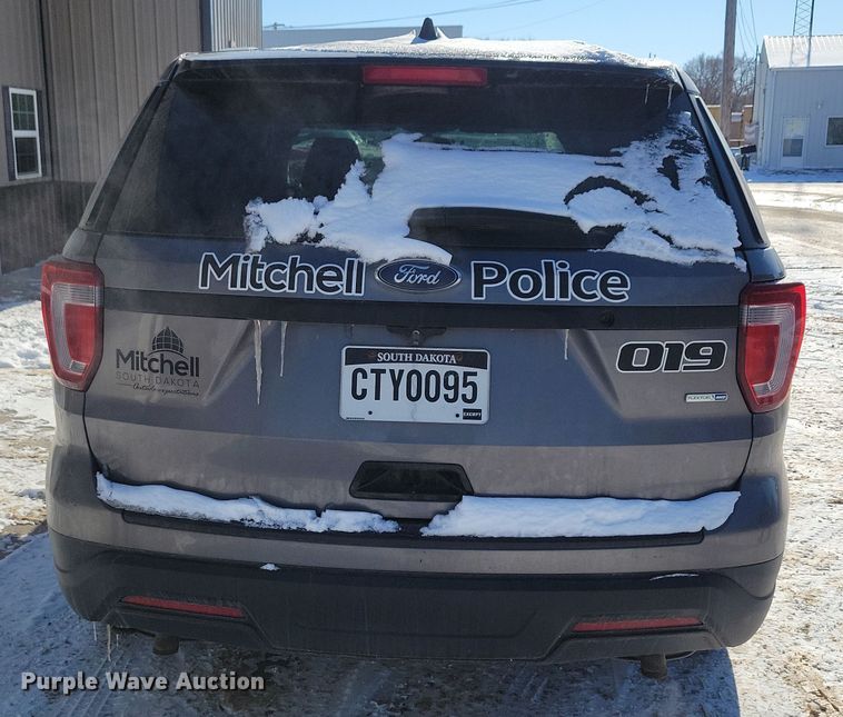 image for item NB9831 2018 Ford Explorer Police interceptor SUV
