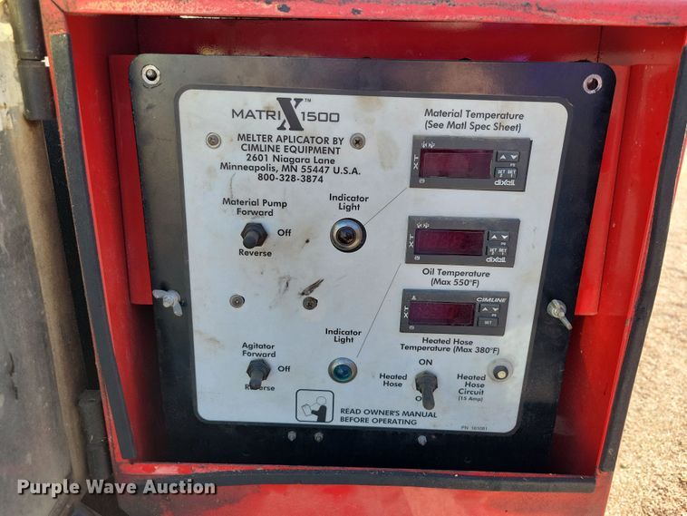 image for item NB9859 2012 Cimline Matrix 1500 melter applicator