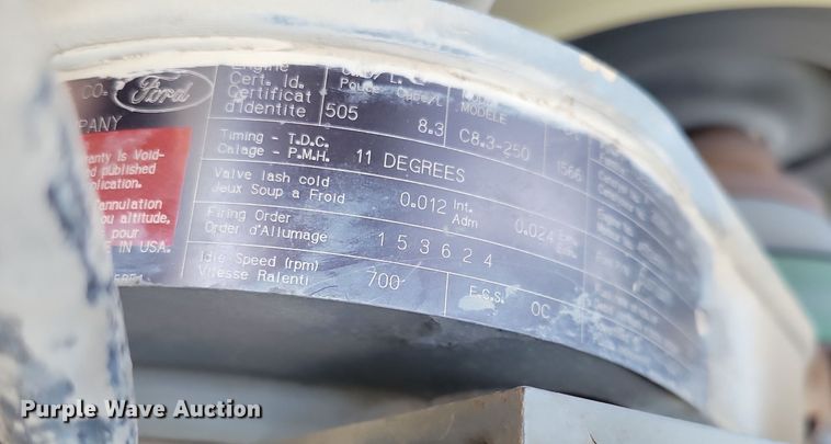 image for item NB9862 1997 Ford L8000 sewer jetter truck