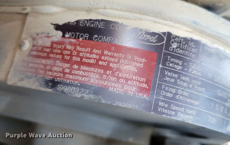 image for item NB9862 1997 Ford L8000 sewer jetter truck