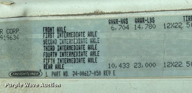 image for item NN9625 1998 Freightliner FL80 dump truck