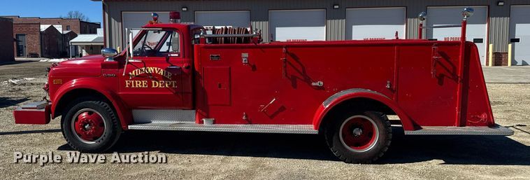 image for item NN9635 1970 Chevrolet C50 pumper fire truck