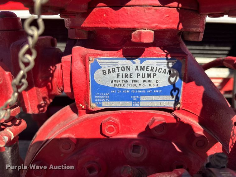 image for item NN9635 1970 Chevrolet C50 pumper fire truck