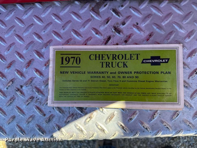 image for item NN9635 1970 Chevrolet C50 pumper fire truck