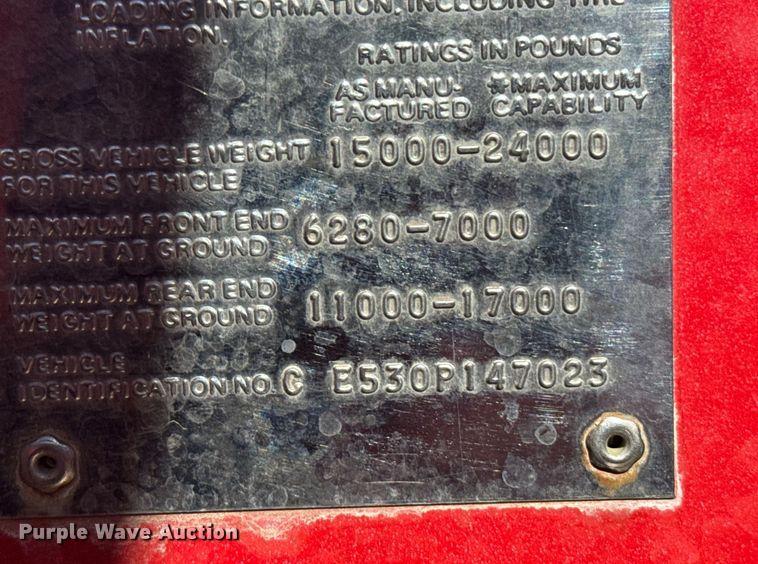 image for item NN9635 1970 Chevrolet C50 pumper fire truck