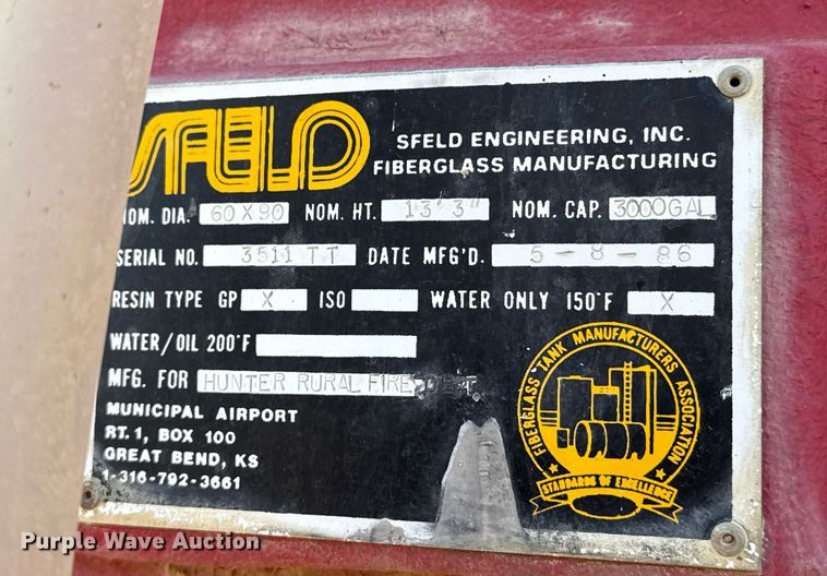 image for item NN9690 1987 Freightliner FLC water truck