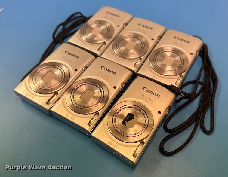 image for item NO9674 (6) Canon Powershot ELPH 180 cameras