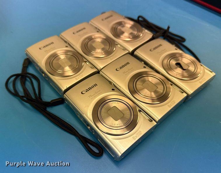 image for item NO9674 (6) Canon Powershot ELPH 180 cameras