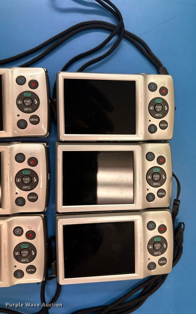 image for item NO9674 (6) Canon Powershot ELPH 180 cameras